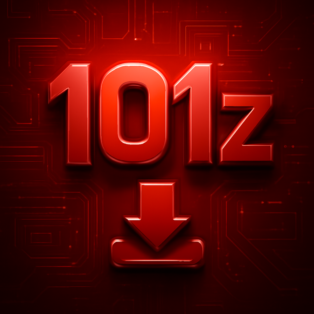 Illustration clarifying the download steps for 101z.
