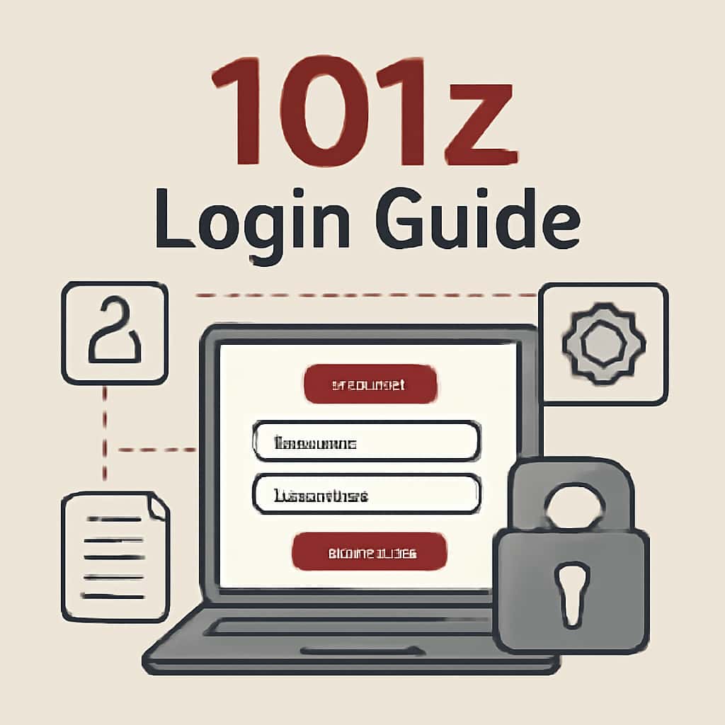 Illustration explaining the 101z Login Guide.