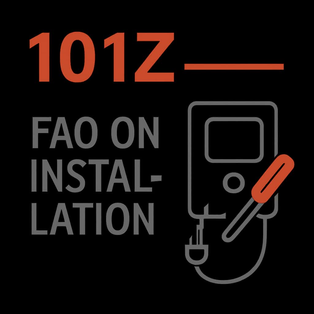 Illustration detailing the installation process for the 101z app.