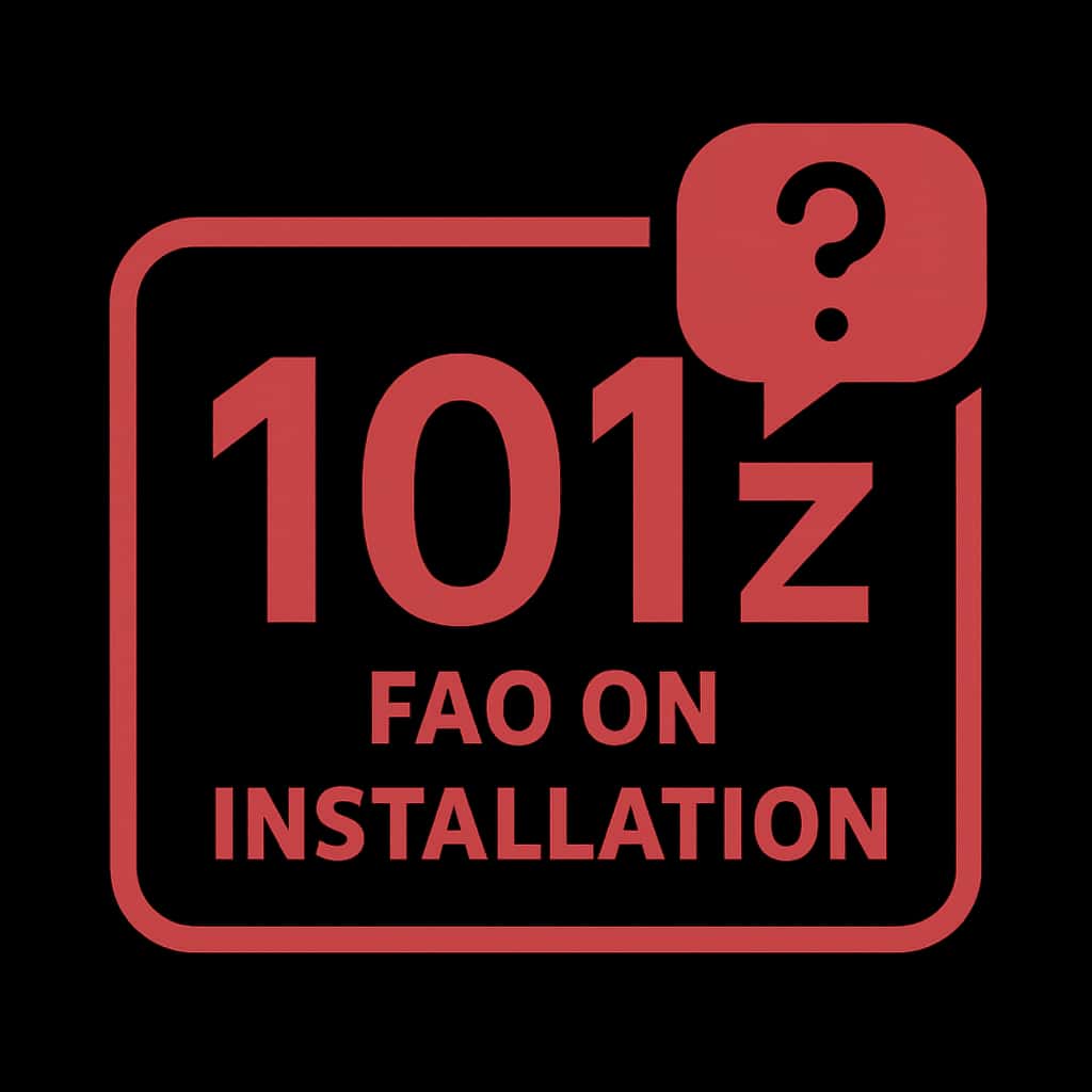 Icon representing FAQ on 101z installation guidance.