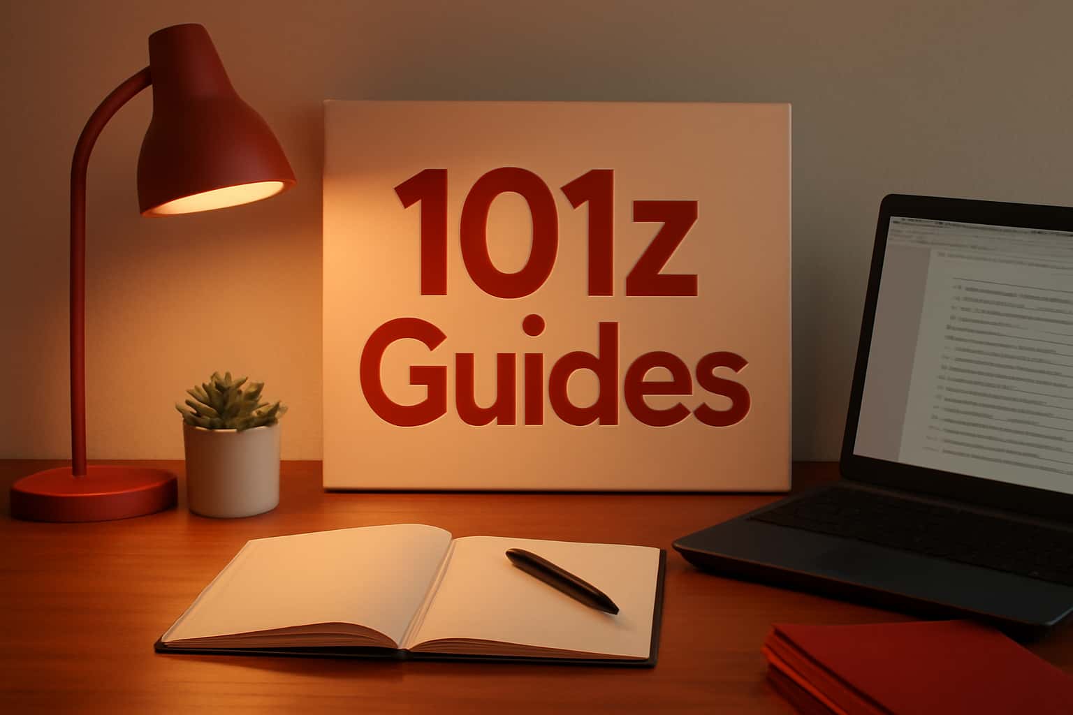 Visual representation of 101z Guides, with clear text.