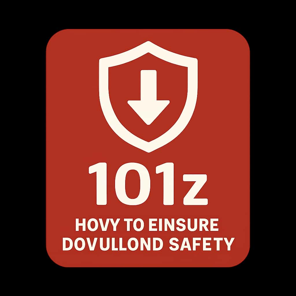 An icon symbolizing safety in downloading the 101z app.