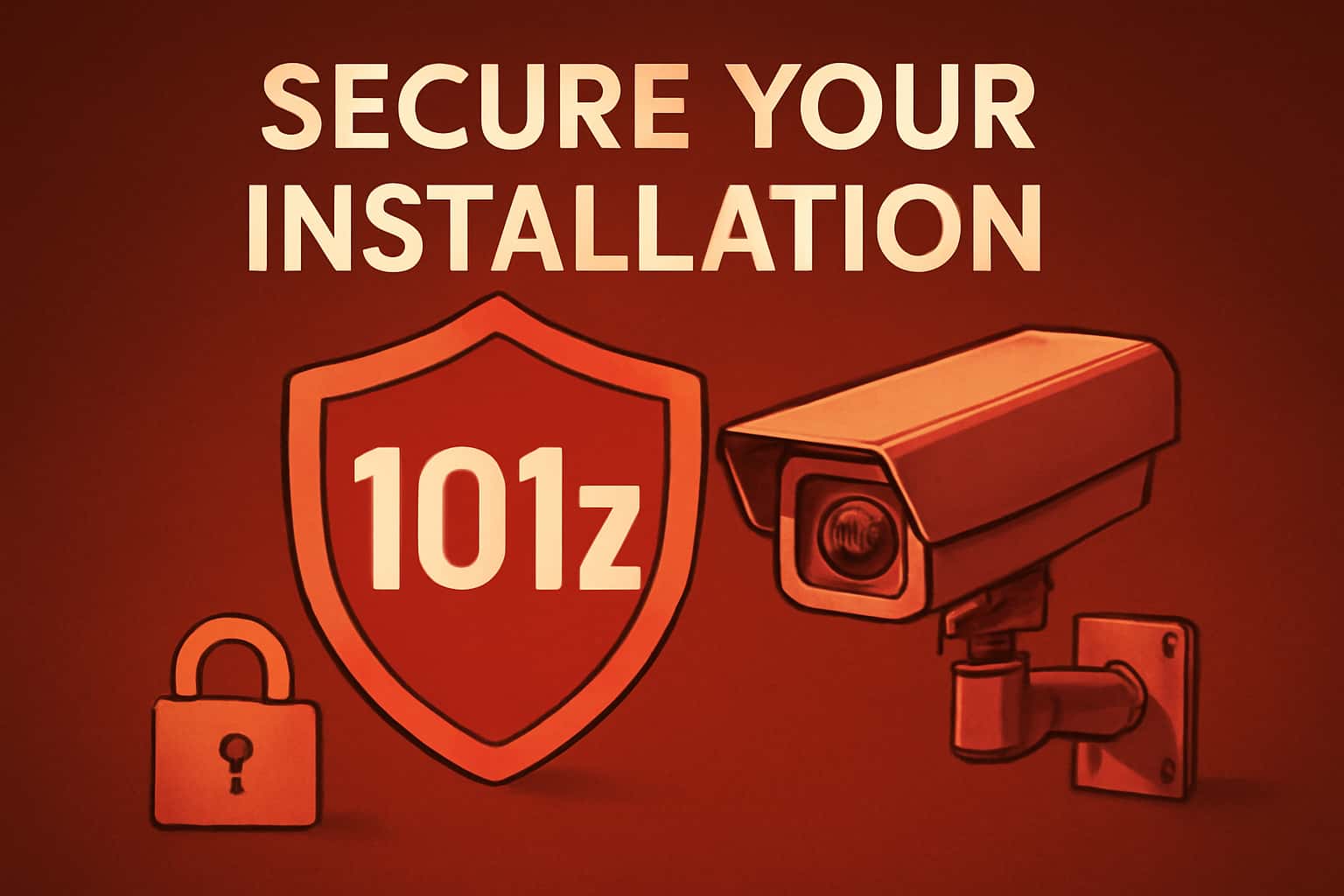 Informational graphic illustrating 101z installation process.