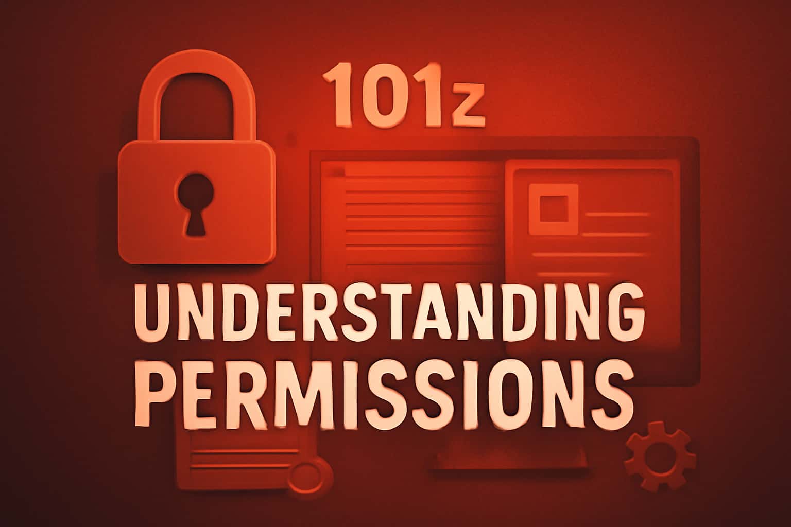 A conceptual image illustrating the permissions required by the 101z app, with the text '101z' prominently displayed.