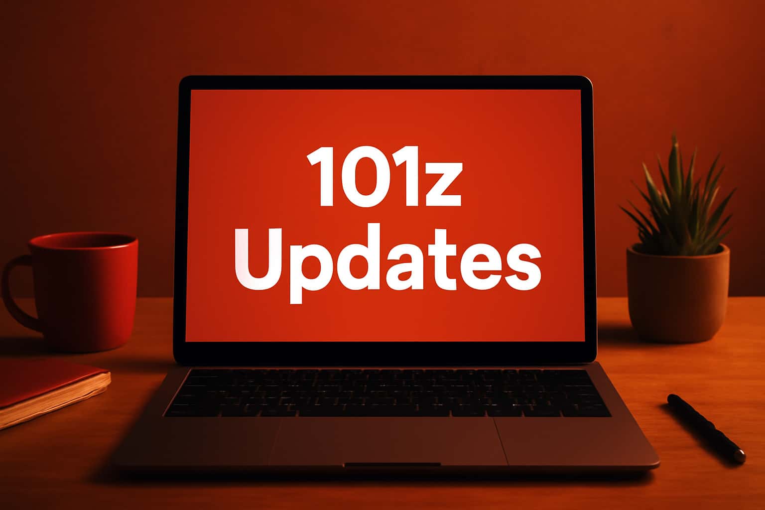 An informative visual representation about the latest updates for the 101z app.
